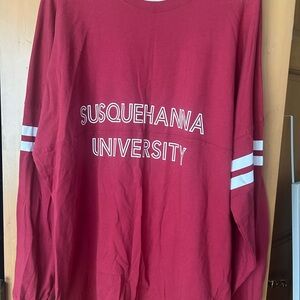 Maroon Susquehanna University Long Sleeve Shirt